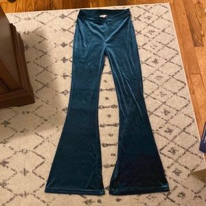 American Eagle Velour Flair Leg Pants